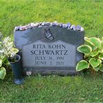 Rita's headstone.
