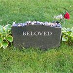 Back of Rita's headstone.