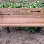 Rita's memorial bench